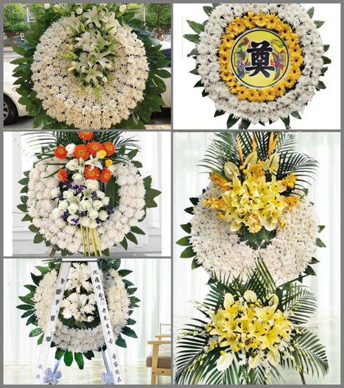 安徽淮南市凤台县顾桥镇北樊庙村花圈速递